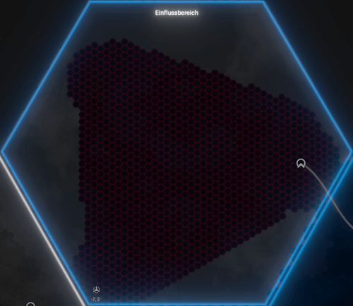 Sektorkarte Einflussbereich (The Reach)