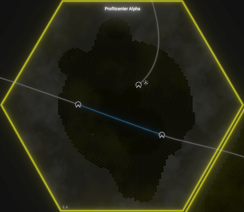 Sektorkarte Profitcenter Alpha (Profit Center Alpha)